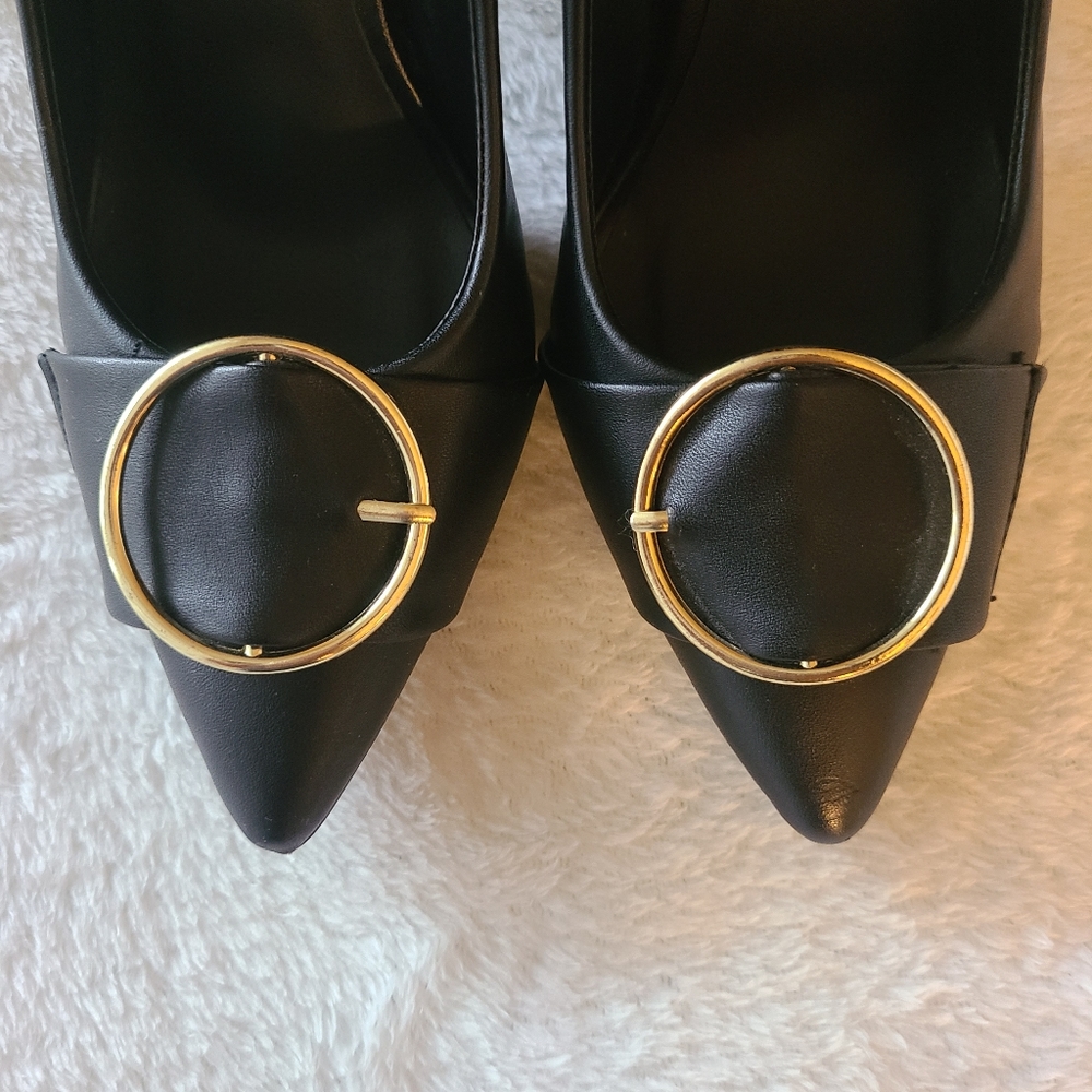 Charlotte Russe Black Chunky Heels
